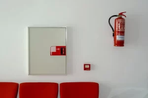 fire alarm and extinguisher