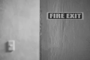 fire exit door